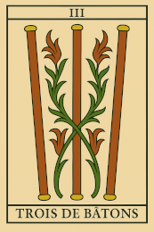 Trois de Bâtons