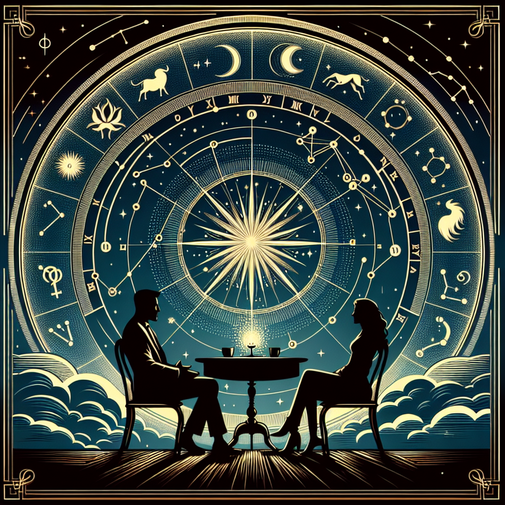Compatibilité astrologique, synastrie et éléments en image