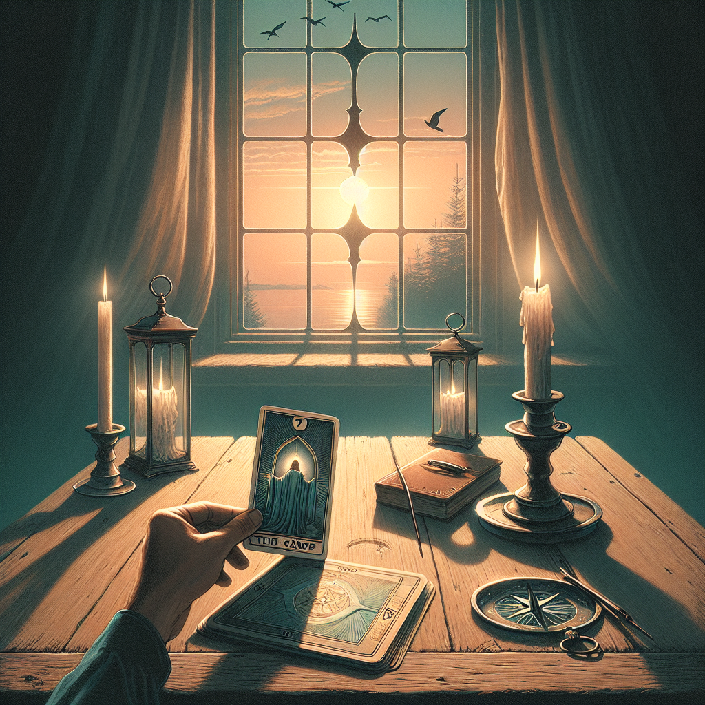 Une carte de tarot tirée au matin, intention claire