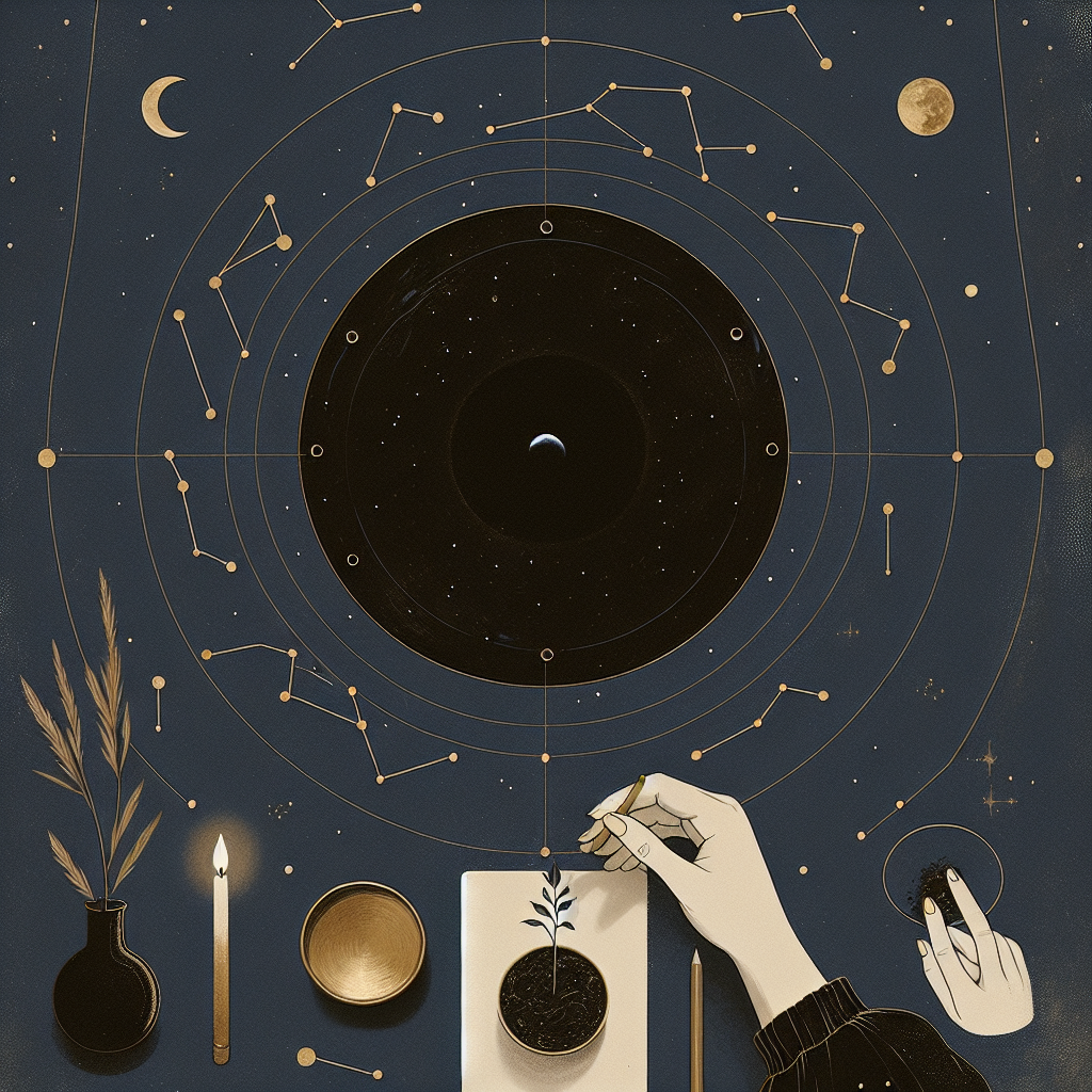 Nouvelle lune et signes du zodiaque, rituel d'intention